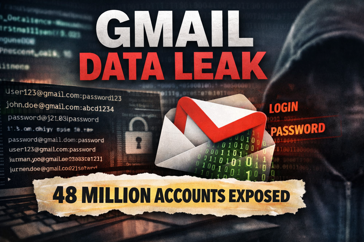 Millions of Gmail credentials exposed in infostealer data leak